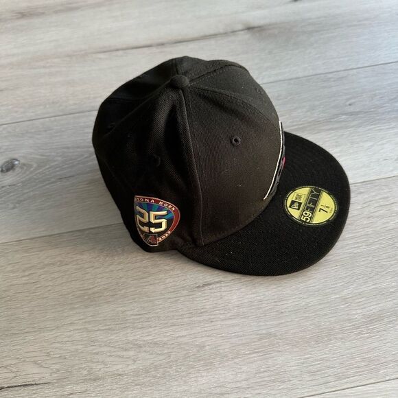 New Era Arizona Diamondbacks 25th Anniversary 59FIFTY Fitted Hat BLK 7 1/8 NWT - Picture 9 of 11